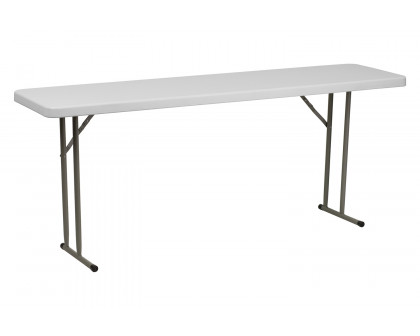 BLNK Granite White Plastic Folding Training Table