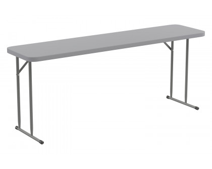 BLNK - Gray Plastic Folding Training Table