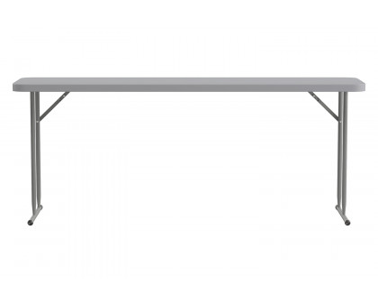 BLNK - Gray Plastic Folding Training Table