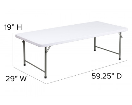 BLNK - Paige Granite White Folding Table