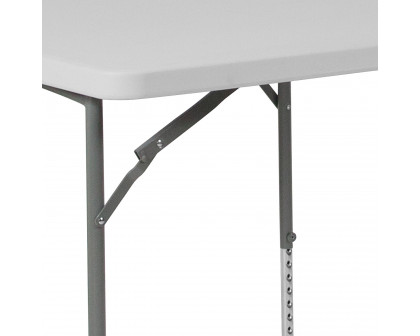 BLNK - Square Granite White Plastic Height Adjustable Folding Table