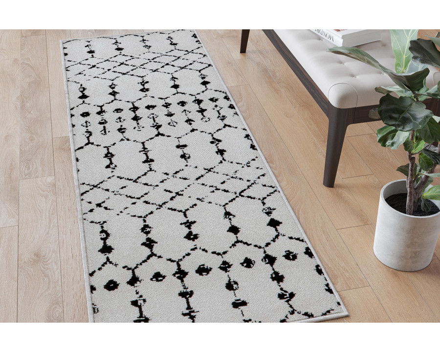 BLNK Beth Geometric Bohemian Low Pile Rug