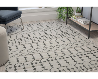 BLNK Beth Geometric Polyester Bohemian Low Pile Rug