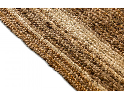 BLNK - Prima Natural Fiber Jute Area Rug in Braided Indoor Jute Rug in Natural Area Rugs