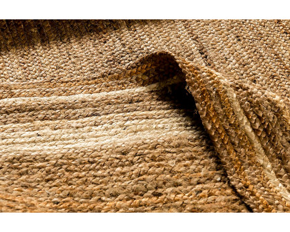 BLNK - Prima Natural Fiber Jute Area Rug in Braided Indoor Jute Rug in Natural Area Rugs