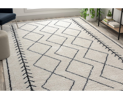 BLNK - Roxy Geometric Style Diamond Trellis Area Rug