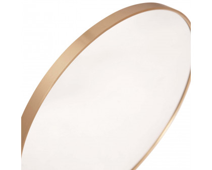 BLNK Julianne Style 1 Round Metal Framed Wall Mirror - Gold, 20"D