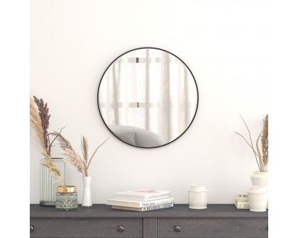 BLNK Julianne Style 1 Round Metal Framed Wall Mirror