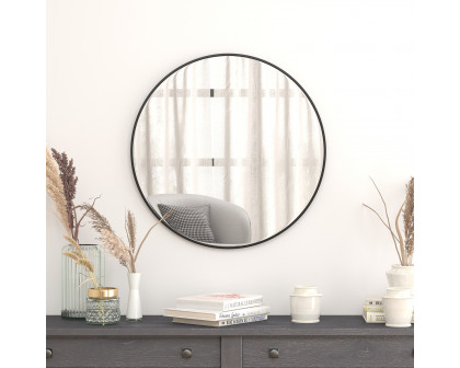 BLNK Julianne Style 1 Round Metal Framed Wall Mirror