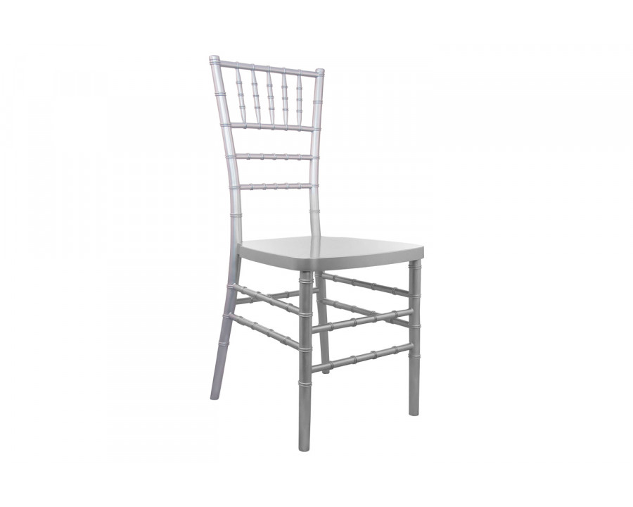 BLNK Advantage Resin Chiavari Chair - Silver