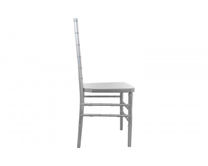 BLNK Advantage Resin Chiavari Chair - Silver