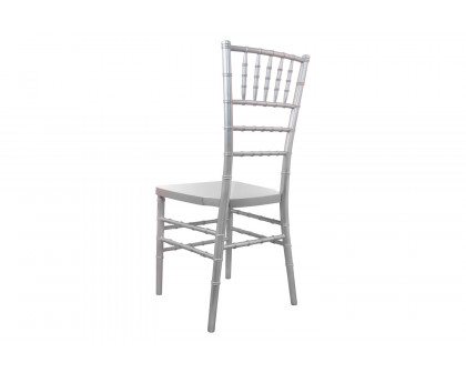 BLNK Advantage Resin Chiavari Chair - Silver