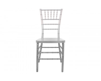 BLNK Advantage Resin Chiavari Chair - Silver