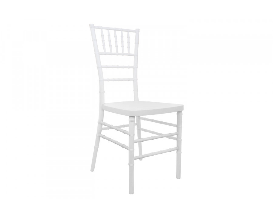 BLNK Advantage Resin Chiavari Chair - White