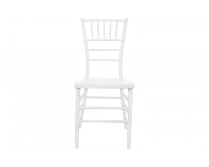 BLNK Advantage Resin Chiavari Chair - White