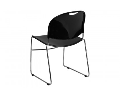 BLNK™ HERCULES Series Ultra-Compact Stack Chair - Chrome Frame