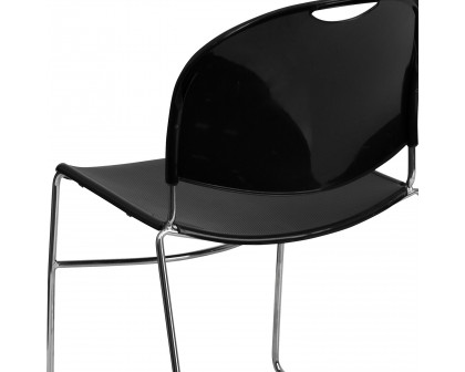 BLNK™ HERCULES Series Ultra-Compact Stack Chair - Chrome Frame