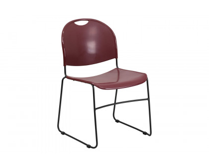 BLNK HERCULES Series Ultra-Compact Stack Chair with Black Powder Coated Frame