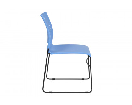 BLNK™ HERCULES Series Sled Base Stack Chair with Air-Vent Back - Blue