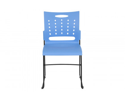 BLNK™ HERCULES Series Sled Base Stack Chair with Air-Vent Back - Blue