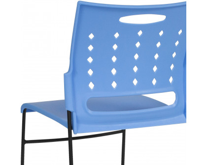 BLNK™ HERCULES Series Sled Base Stack Chair with Air-Vent Back - Blue