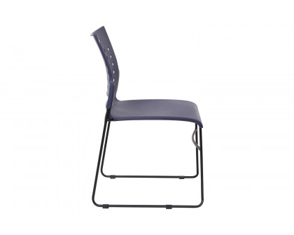 BLNK™ HERCULES Series Sled Base Stack Chair with Air-Vent Back - Navy