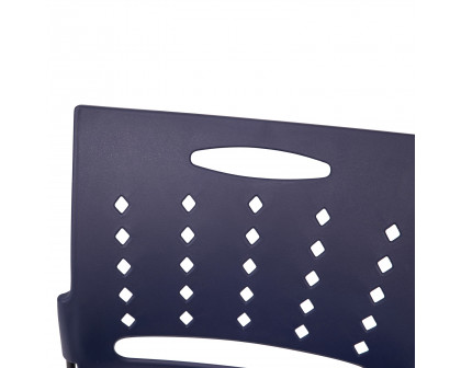 BLNK™ HERCULES Series Sled Base Stack Chair with Air-Vent Back - Navy