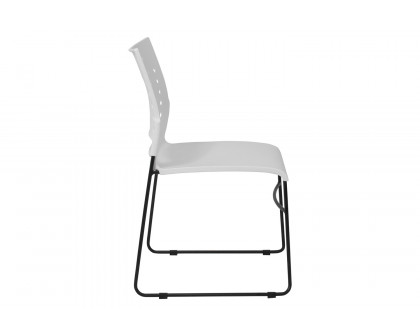 BLNK™ HERCULES Series Sled Base Stack Chair with Air-Vent Back - White