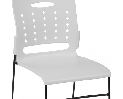 BLNK™ HERCULES Series Sled Base Stack Chair with Air-Vent Back - White