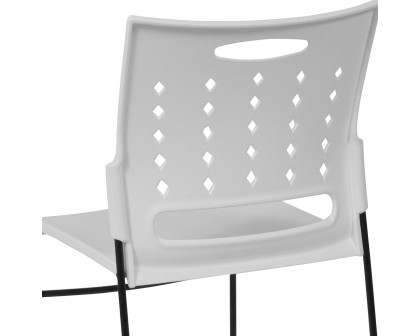 BLNK™ HERCULES Series Sled Base Stack Chair with Air-Vent Back - White