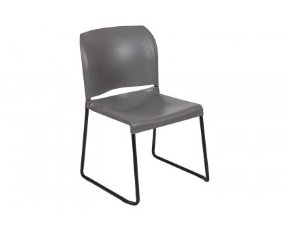 BLNK - HERCULES Series Full Back Contoured Stack Chair with Black Powder Coated Sled Base