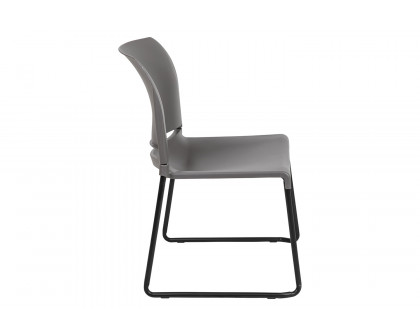 BLNK - HERCULES Series Full Back Contoured Stack Chair with Black Powder Coated Sled Base