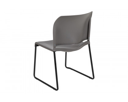 BLNK - HERCULES Series Full Back Contoured Stack Chair with Black Powder Coated Sled Base