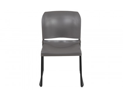 BLNK - HERCULES Series Full Back Contoured Stack Chair with Black Powder Coated Sled Base