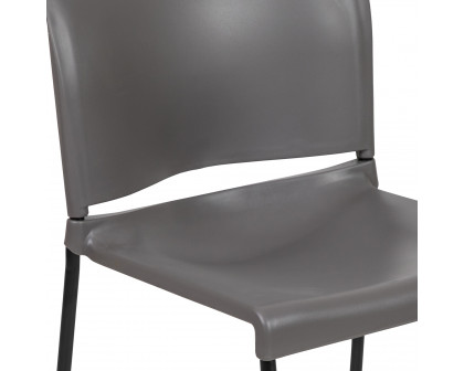 BLNK - HERCULES Series Full Back Contoured Stack Chair with Black Powder Coated Sled Base