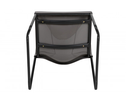 BLNK - HERCULES Series Full Back Contoured Stack Chair with Black Powder Coated Sled Base