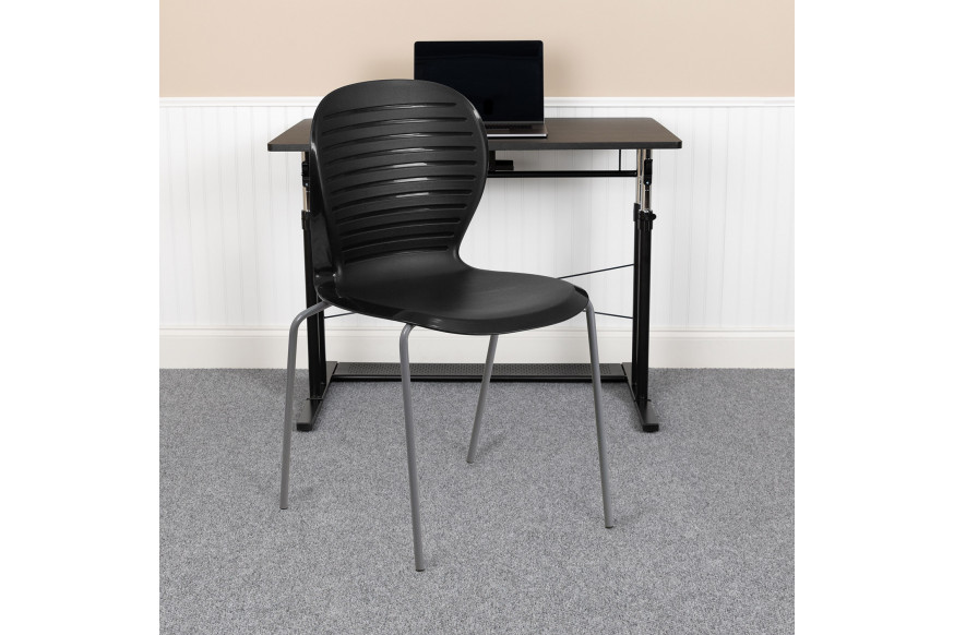 BLNK™ HERCULES Series Stack Chair - Black, 551 lb.