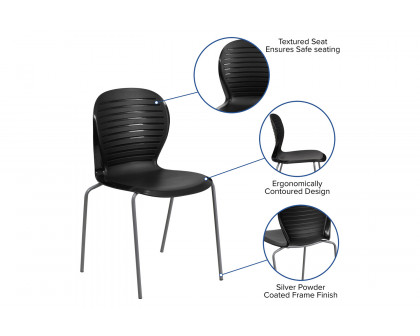 BLNK™ HERCULES Series Stack Chair - Black, 551 lb.