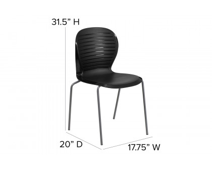 BLNK™ HERCULES Series Stack Chair - Black, 551 lb.