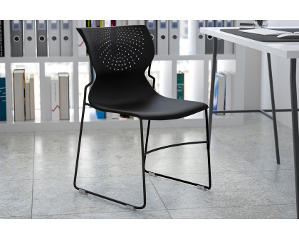 BLNK HERCULES Series Full Back Stack Chair with Powder Coated Frame