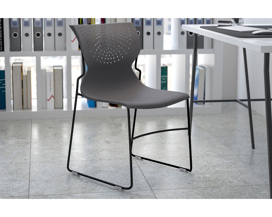 BLNK HERCULES Series Full Back Stack Chair with Powder Coated Frame