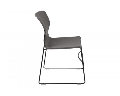 BLNK™ HERCULES Series Full Back Stack Chair with Powder Coated Frame - Gray