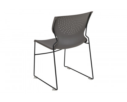 BLNK™ HERCULES Series Full Back Stack Chair with Powder Coated Frame - Gray