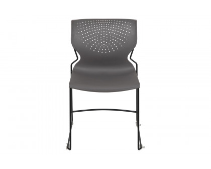 BLNK™ HERCULES Series Full Back Stack Chair with Powder Coated Frame - Gray