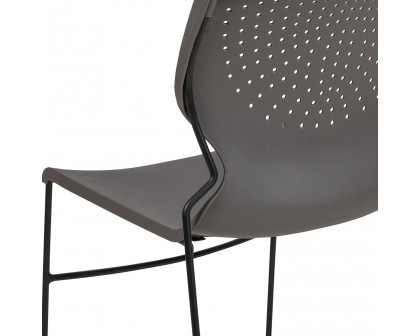 BLNK™ HERCULES Series Full Back Stack Chair with Powder Coated Frame - Gray