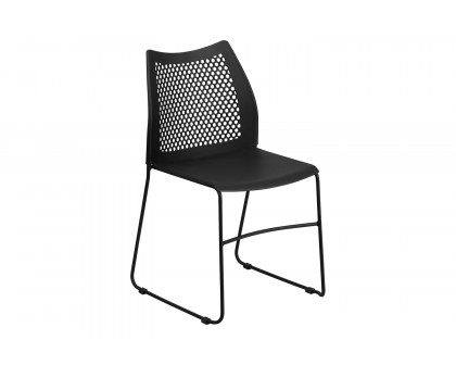 BLNK - HERCULES Series Stack Chair with Air-Vent Back and Powder Coated Sled Base