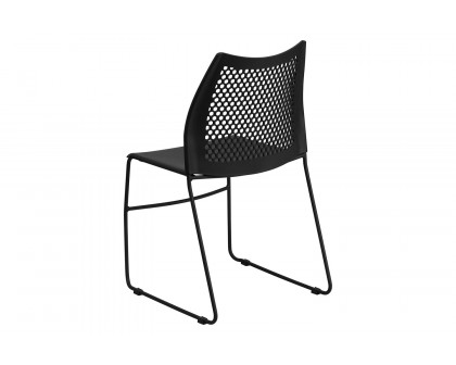 BLNK - HERCULES Series Stack Chair with Air-Vent Back and Powder Coated Sled Base