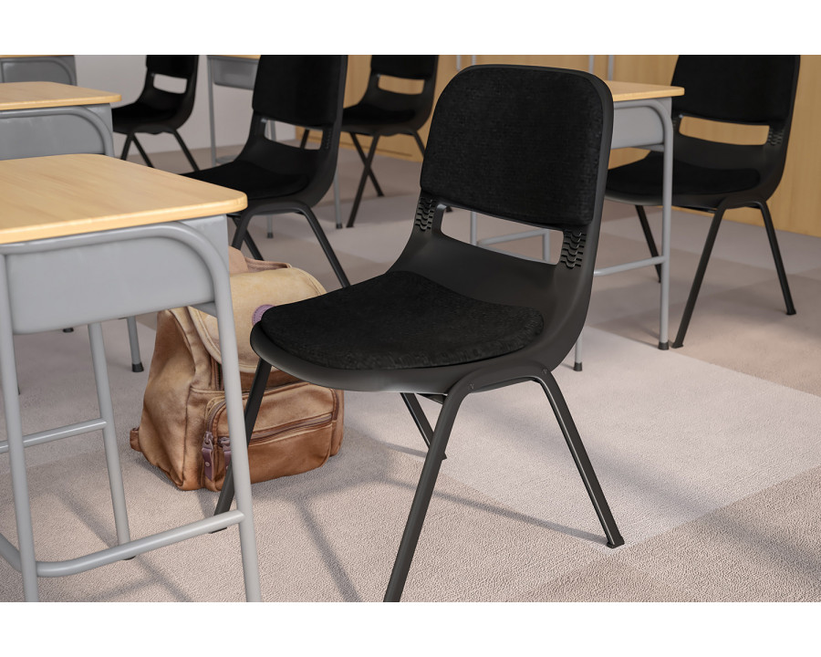 BLNK - HERCULES Series Padded Ergonomic Shell Stack Chair with Frame