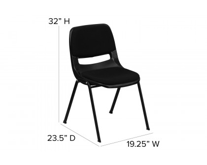 BLNK - HERCULES Series Padded Ergonomic Shell Stack Chair with Frame