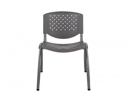 BLNK - HERCULES Series Plastic Stack Chair with Titanium Powder Coated Frame